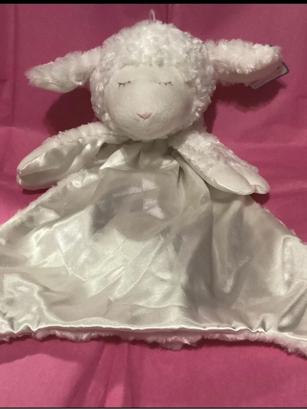 Baby Gund Winky White Lamb “Huggybuddy” Security Blanket